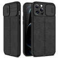 Black Leather Shockproof Phone Case on iPhone 13 11 12 14 Pro Max XR XS Max 14 Plus Camera Lens Protection Soft Back Cover Silky-Soft Touch Full-Body Protective Case Shockproof Cover Stevvex