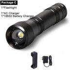 Black Light Flashlight UV Flashlight Super Bright LED Tactical Flashlights 1200 Lumen Rechargeable LED Zoomable UV Torch Waterproof Flashlight Lamp For Pet Urine Stains Detection/Camping Stevvex