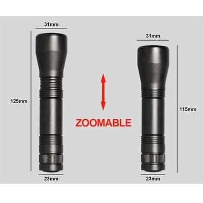 Black Light Flashlight UV Flashlight Super Bright LED Tactical Flashlights 1200 Lumen Rechargeable LED Zoomable UV Torch Waterproof Flashlight Lamp For Pet Urine Stains Detection/Camping Stevvex