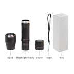 Black Light Flashlight UV Flashlight Super Bright LED Tactical Flashlights 1200 Lumen Rechargeable LED Zoomable UV Torch Waterproof Flashlight Lamp For Pet Urine Stains Detection/Camping Stevvex