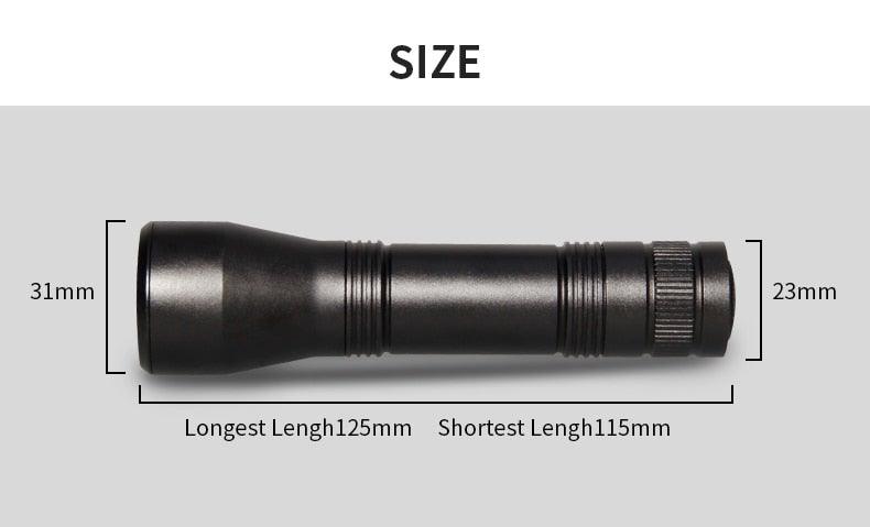 Black Light Flashlight UV Flashlight Super Bright LED Tactical Flashlights 1200 Lumen Rechargeable LED Zoomable UV Torch Waterproof Flashlight Lamp For Pet Urine Stains Detection/Camping Stevvex