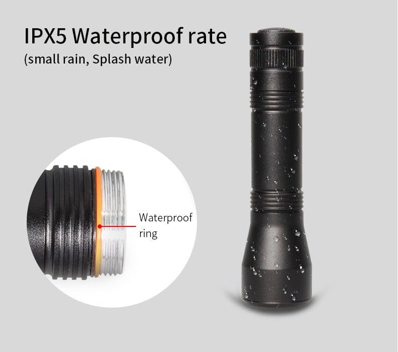 Black Light Flashlight UV Flashlight Super Bright LED Tactical Flashlights 1200 Lumen Rechargeable LED Zoomable UV Torch Waterproof Flashlight Lamp For Pet Urine Stains Detection/Camping Stevvex