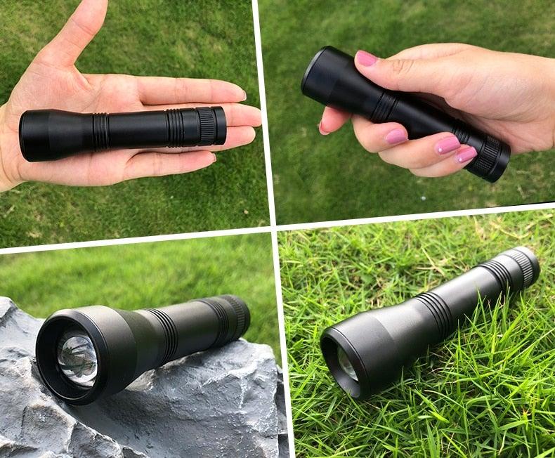 Black Light Flashlight UV Flashlight Super Bright LED Tactical Flashlights 1200 Lumen Rechargeable LED Zoomable UV Torch Waterproof Flashlight Lamp For Pet Urine Stains Detection/Camping Stevvex
