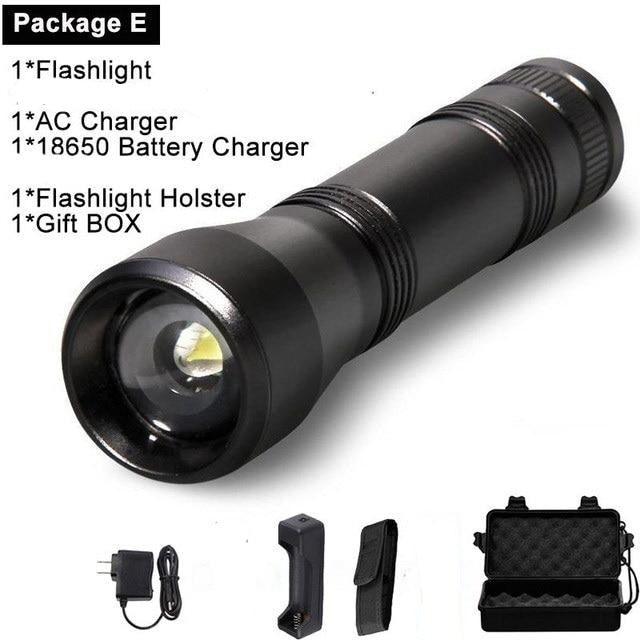 Black Light Flashlight UV Flashlight Super Bright LED Tactical Flashlights 1200 Lumen Rechargeable LED Zoomable UV Torch Waterproof Flashlight Lamp For Pet Urine Stains Detection/Camping Stevvex