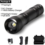 Black Light Flashlight UV Flashlight Super Bright LED Tactical Flashlights 1200 Lumen Rechargeable LED Zoomable UV Torch Waterproof Flashlight Lamp For Pet Urine Stains Detection/Camping Stevvex