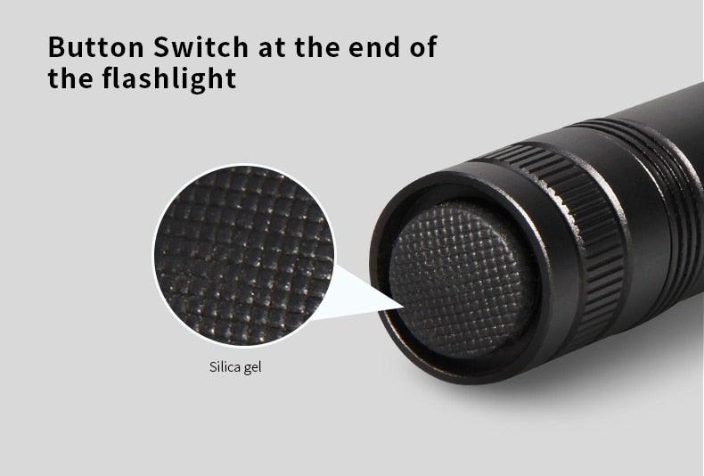 Black Light Flashlight UV Flashlight Super Bright LED Tactical Flashlights 1200 Lumen Rechargeable LED Zoomable UV Torch Waterproof Flashlight Lamp For Pet Urine Stains Detection/Camping Stevvex