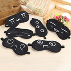 Black Lightweight Sleeping Travel Eye Mask Nap Sleep Eye Patch Comfortable Elegant Sleep Eye Mask Design Blindfold Stevvex