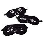 Black Lightweight Sleeping Travel Eye Mask Nap Sleep Eye Patch Comfortable Elegant Sleep Eye Mask Design Blindfold Stevvex