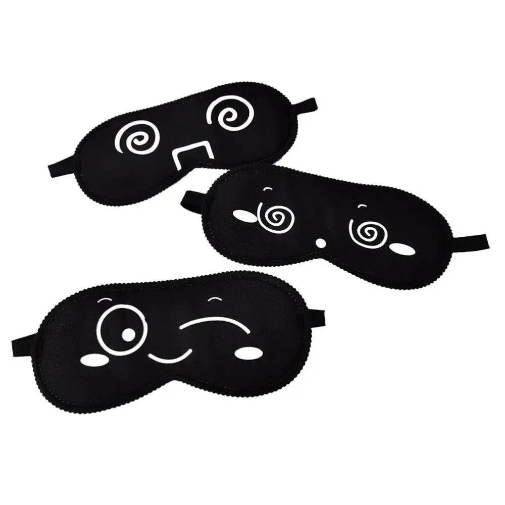 Black Lightweight Sleeping Travel Eye Mask Nap Sleep Eye Patch Comfortable Elegant Sleep Eye Mask Design Blindfold Stevvex