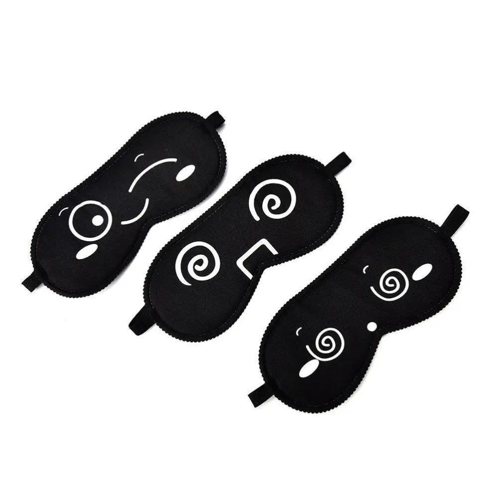 Black Lightweight Sleeping Travel Eye Mask Nap Sleep Eye Patch Comfortable Elegant Sleep Eye Mask Design Blindfold Stevvex