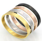 Black Love Bracelet Stainless Steel Bangle For Women