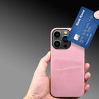 Black Luxury Men Card Holder Case for iPhone Business Classic Leather Wallet Case for iphone 12 13 14 Pro Max Phone Cover PU Leather Wallet Case with Card Pockets Back Cover Stevvex