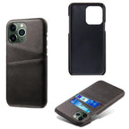 Black Luxury Men Card Holder Case for iPhone Business Classic Leather Wallet Case for iphone 12 13 14 Pro Max Phone Cover PU Leather Wallet Case with Card Pockets Back Cover Stevvex