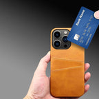 Black Luxury Men Card Holder Case for iPhone Business Classic Leather Wallet Case for iphone 12 13 14 Pro Max Phone Cover PU Leather Wallet Case with Card Pockets Back Cover Stevvex