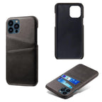 Black Luxury Men Card Holder Case for iPhone Business Classic Leather Wallet Case for iphone 12 13 14 Pro Max Phone Cover PU Leather Wallet Case with Card Pockets Back Cover Stevvex