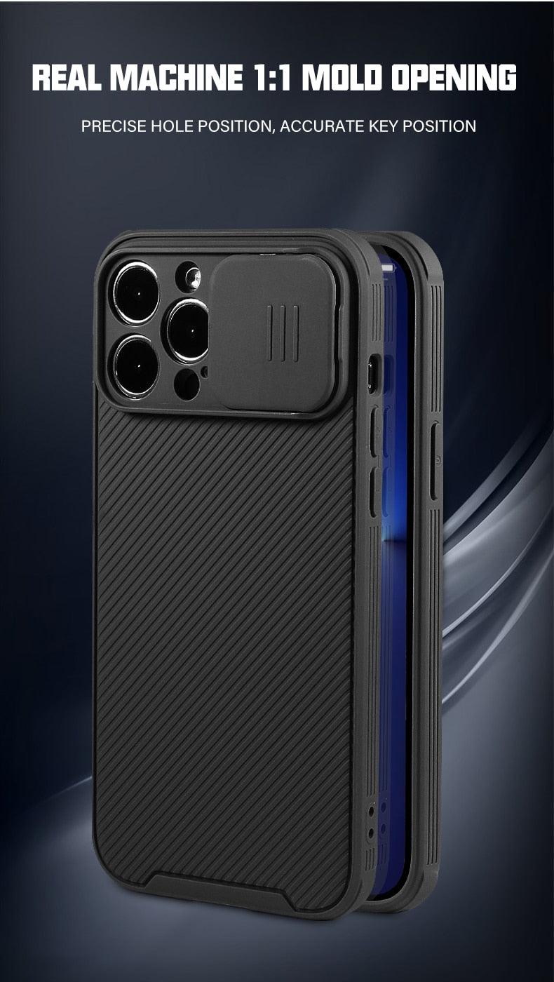 Black Magnetic Case for iPhone 12/12 Pro/12 Pro Max Case Camera Protection Cover Suitable for Wireless Charging Soft Edge Full Coverage Protection for iPhone Stevvex