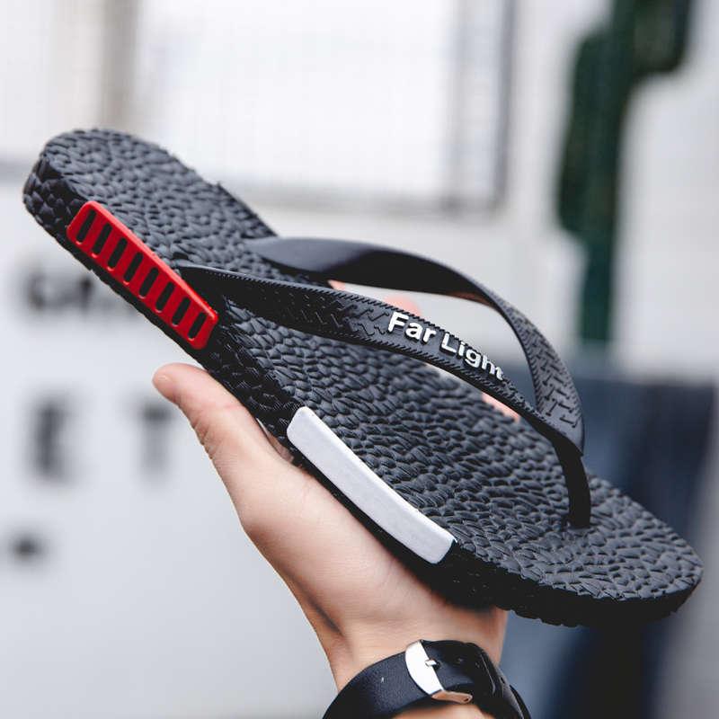 Black Man House Slippers Elegant Flip Flop Pool Slippers Summer Sandals  Men's Shoes Breathable Air Mesh Comfortable Leather Flip Flops Non-Slip Sport Cushion Beach Outdoor Walking Slippers Stevvex