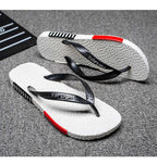Black Man House Slippers Elegant Flip Flop Pool Slippers Summer Sandals  Men's Shoes Breathable Air Mesh Comfortable Leather Flip Flops Non-Slip Sport Cushion Beach Outdoor Walking Slippers Stevvex