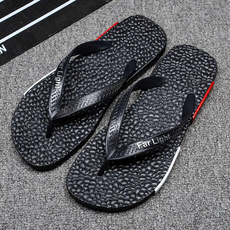Black Man House Slippers Elegant Flip Flop Pool Slippers Summer Sandals  Men's Shoes Breathable Air Mesh Comfortable Leather Flip Flops Non-Slip Sport Cushion Beach Outdoor Walking Slippers Stevvex