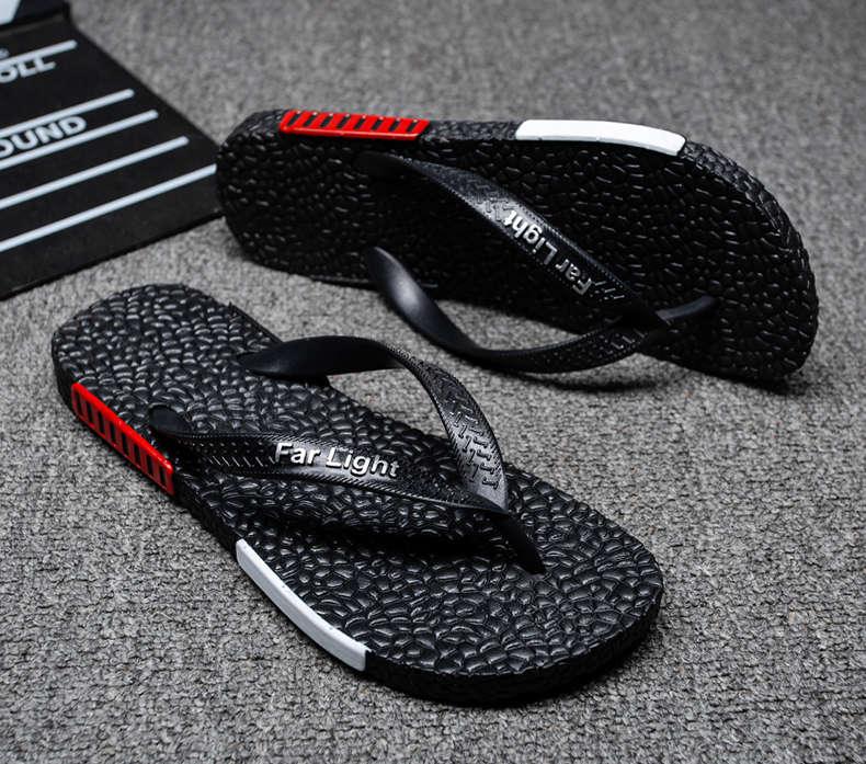 Black Man House Slippers Elegant Flip Flop Pool Slippers Summer Sandals  Men's Shoes Breathable Air Mesh Comfortable Leather Flip Flops Non-Slip Sport Cushion Beach Outdoor Walking Slippers Stevvex