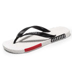 Black Man House Slippers Elegant Flip Flop Pool Slippers Summer Sandals  Men's Shoes Breathable Air Mesh Comfortable Leather Flip Flops Non-Slip Sport Cushion Beach Outdoor Walking Slippers Stevvex