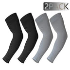 Black Men Unisex Cooling Arm Sleeves Cover Cycling Running Sun Protection Outdoor Activities Hide Tattoos Sleeve Cooling Sports Sleeve For Basketball Golf Football