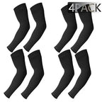 Black Men Unisex Cooling Arm Sleeves Cover Cycling Running Sun Protection Outdoor Activities Hide Tattoos Sleeve Cooling Sports Sleeve For Basketball Golf Football
