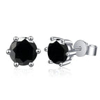 1-2 Carat D Color Moissanite Stud Earrings 925 Sterling Silver Wedding BandsCo Straps