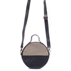 Black Moon Bag Crossbody Clutch Eco Leather Handwoven Cotton Retro Style BandsCo Straps