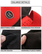 Black Motorcycle Balaclava Winter Sport Fishing Fleece Neck Warmer Windproof Dustproof Face Mask Scarf Men Hunting Skis Hiking Motorcycle Face Mask Outdoor Cycling Helmet Bandana Hood Ski Sport Neck Half Face Mask Windproof Dustproof Winter Hiking Scarves