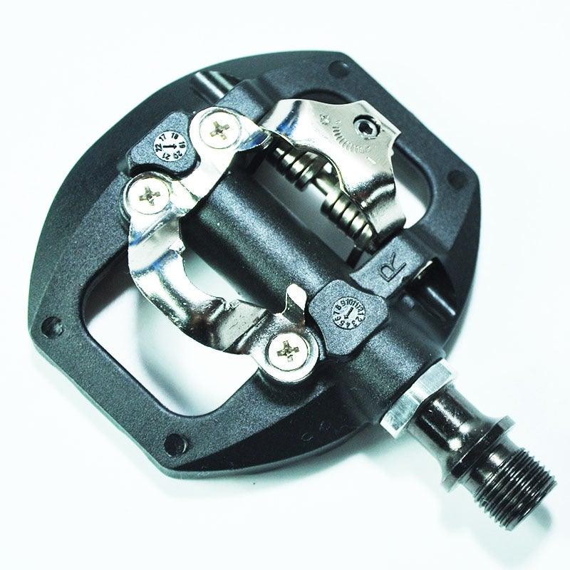 Black nylon DU + bearing Mountain Clipless Bike Bicycle Cycling Pedals Cleats Pedal Bicycle Bike Pedals Road Bicycle Pedals Cleats Set Clipless Pedals Compatible With Mountain BIkes Stevvex