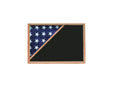 Shadow box for 5x9.5 flag , Oak The Military Gift Store