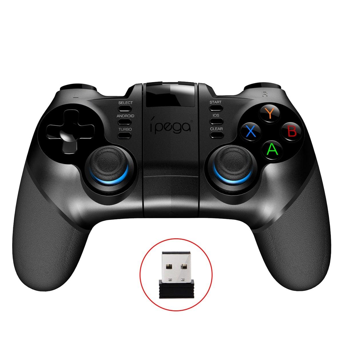Black Portable 2.4G Wireless Bluetooth Mobile Trigger Joystick Game Console Controller Compatible With PC Laptop Tablets Stevvex