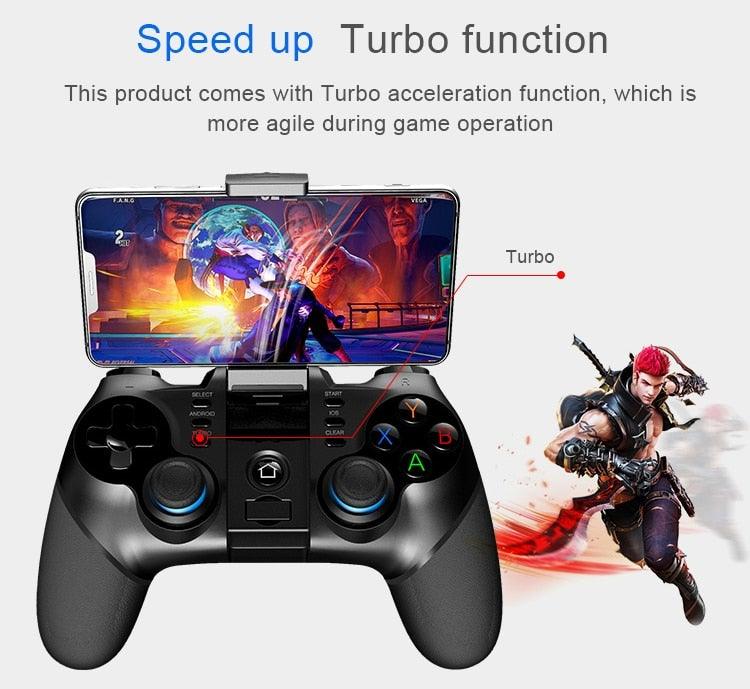 Black Portable 2.4G Wireless Bluetooth Mobile Trigger Joystick Game Console Controller Compatible With PC Laptop Tablets Stevvex