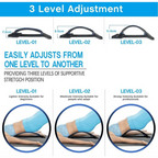 Black Purple Back Stretching Device Muscle Back Massage Relax Stretcher Posture Therapy Back Stretch Spine Pain Relief Stretcher Support Lower And Upper Muscle Pain Relief Stevvex