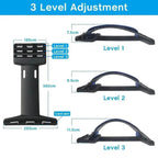 Black Purple Back Stretching Device Muscle Back Massage Relax Stretcher Posture Therapy Back Stretch Spine Pain Relief Stretcher Support Lower And Upper Muscle Pain Relief Stevvex