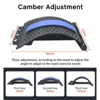 Black Purple Back Stretching Device Muscle Back Massage Relax Stretcher Posture Therapy Back Stretch Spine Pain Relief Stretcher Support Lower And Upper Muscle Pain Relief Stevvex