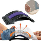 Black Purple Back Stretching Device Muscle Back Massage Relax Stretcher Posture Therapy Back Stretch Spine Pain Relief Stretcher Support Lower And Upper Muscle Pain Relief Stevvex