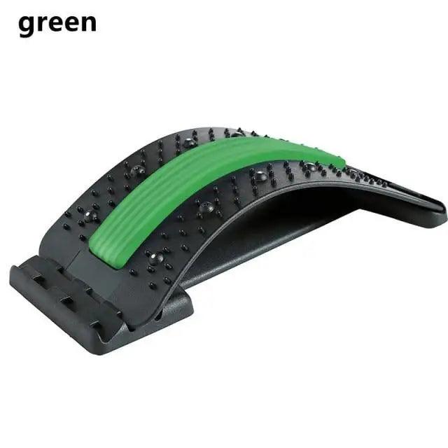 Black Purple Back Stretching Device Muscle Back Massage Relax Stretcher Posture Therapy Back Stretch Spine Pain Relief Stretcher Support Lower And Upper Muscle Pain Relief Stevvex