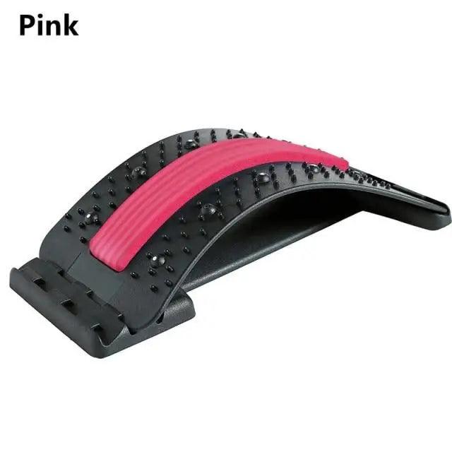 Black Purple Back Stretching Device Muscle Back Massage Relax Stretcher Posture Therapy Back Stretch Spine Pain Relief Stretcher Support Lower And Upper Muscle Pain Relief Stevvex