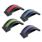 Black Purple Back Stretching Device Muscle Back Massage Relax Stretcher Posture Therapy Back Stretch Spine Pain Relief Stretcher Support Lower And Upper Muscle Pain Relief Stevvex