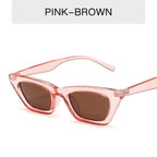 Black Rectangle Sunglasses For Women Retro Driving Glasses Vintage Fashion Style Cat Eye Sunglasses Women Small Cool Sun Glasses Luxury Eyewear Stevvex