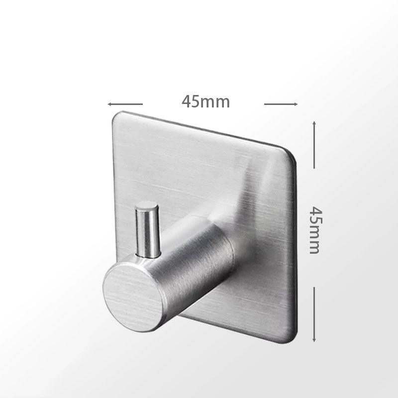 Black Robe Hook Wall Hook Towel Hook for Bathroom Stainless Steel Coat Hook Rustproof Hook Hanger for Kitchen Hardware Stainless Steel Hooks Waterproof and Oilproof Bathroom Kitchen Self Adhesive Hooks for Hanging Coat Hat Towel Stevvex