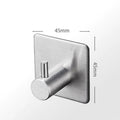 Black Robe Hook Wall Hook Towel Hook for Bathroom Stainless Steel Coat Hook Rustproof Hook Hanger for Kitchen Hardware Stainless Steel Hooks Waterproof and Oilproof Bathroom Kitchen Self Adhesive Hooks for Hanging Coat Hat Towel Stevvex