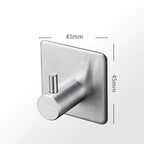 Black Robe Hook Wall Hook Towel Hook for Bathroom Stainless Steel Coat Hook Rustproof Hook Hanger for Kitchen Hardware Stainless Steel Hooks Waterproof and Oilproof Bathroom Kitchen Self Adhesive Hooks for Hanging Coat Hat Towel Stevvex