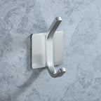 Black Robe Hook Wall Hook Towel Hook for Bathroom Stainless Steel Coat Hook Rustproof Hook Hanger for Kitchen Hardware Stainless Steel Hooks Waterproof and Oilproof Bathroom Kitchen Self Adhesive Hooks for Hanging Coat Hat Towel Stevvex