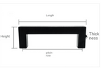 Black Silver Gold Cabinet Handle Square Furniture Hardware Stainless Steel Kitchen Door Knobs Cupboard Wardrobe Drawer Pulls  Square Bar Cabinet Pull Drawer Handle Stainless Steel Modern Hardware For Kitchen And Bathroom Cabinets Stevvex
