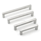 Black Silver Gold Cabinet Handle Square Furniture Hardware Stainless Steel Kitchen Door Knobs Cupboard Wardrobe Drawer Pulls  Square Bar Cabinet Pull Drawer Handle Stainless Steel Modern Hardware For Kitchen And Bathroom Cabinets Stevvex