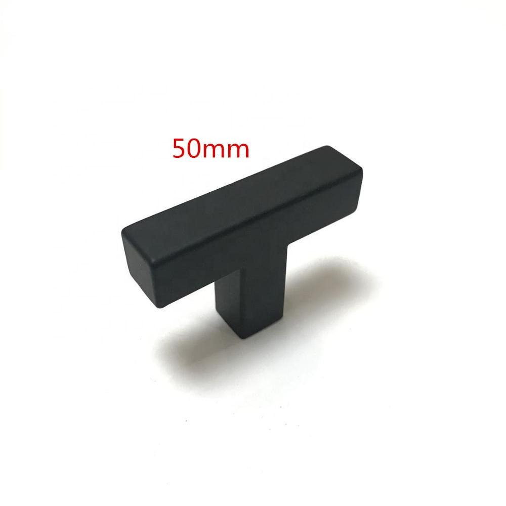 Black Silver Gold Cabinet Handle Square Furniture Hardware Stainless Steel Kitchen Door Knobs Cupboard Wardrobe Drawer Pulls  Square Bar Cabinet Pull Drawer Handle Stainless Steel Modern Hardware For Kitchen And Bathroom Cabinets Stevvex