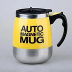 Black Smart Lazy Automatic Stainless Steel Self Stirring Magnetic Mug Creative Coffee Mixing Cup Automatic Self Mixing & Spinning Cup Cute Christmas Birthday Gift Idea For Men And Women